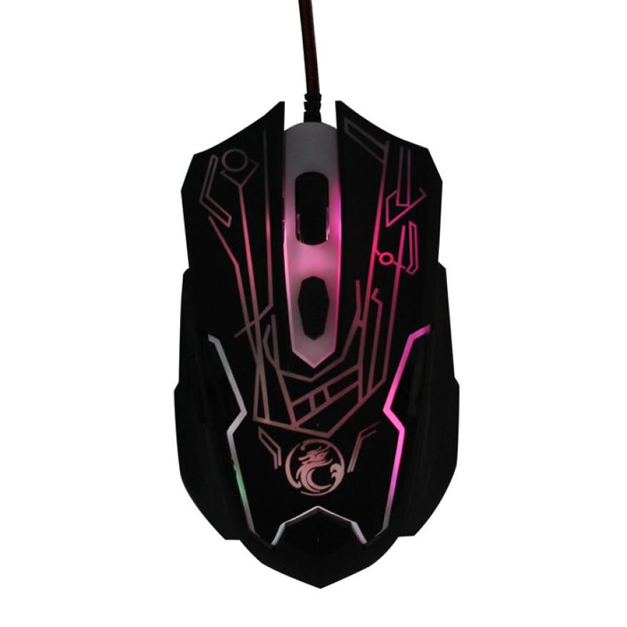 USB Optical Wired Mouse Gaming 6D Button 2000DPI  For Laptop PC