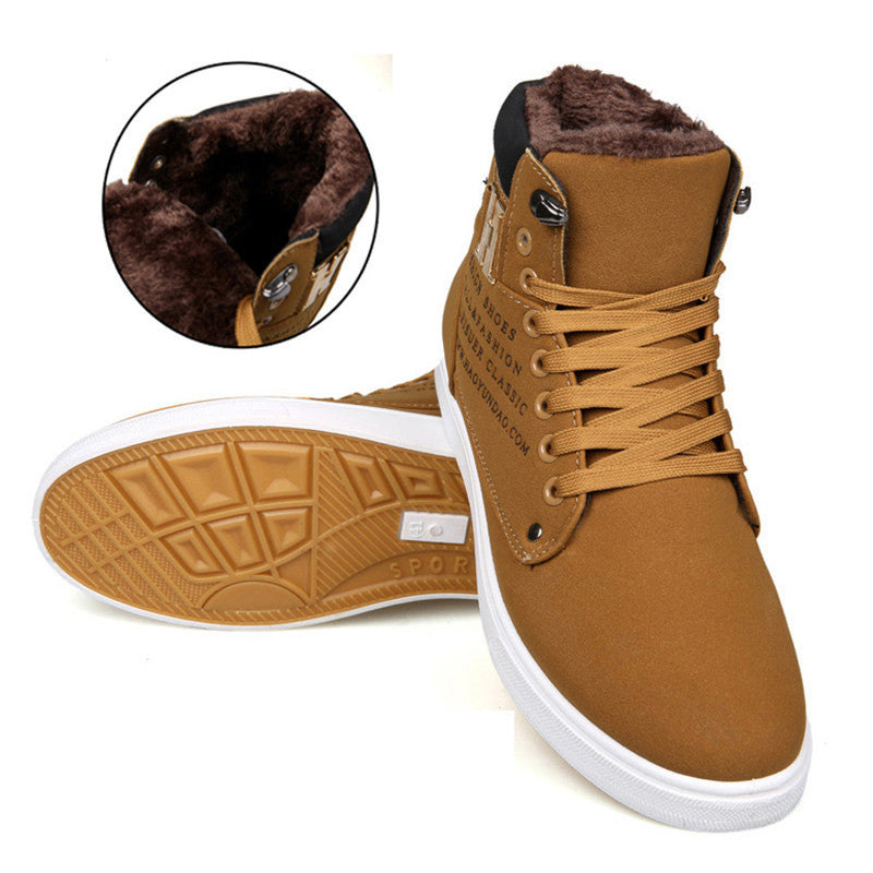 Mens Black Lace Up Sneaker Boots