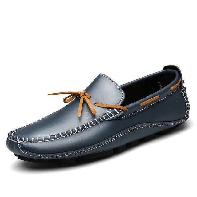 Mens Casual Breathable Leather Loafers