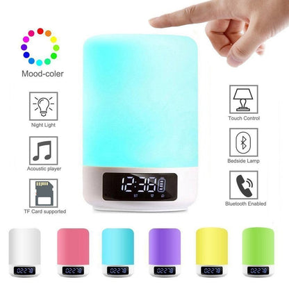 Touch Control Colorful LED Heavy Bass Wireless Bluetooth Speaker