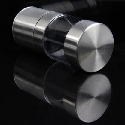 Luxury Stainless Steel Manual Salt and Pepper Grinder Set (2 Bottles)