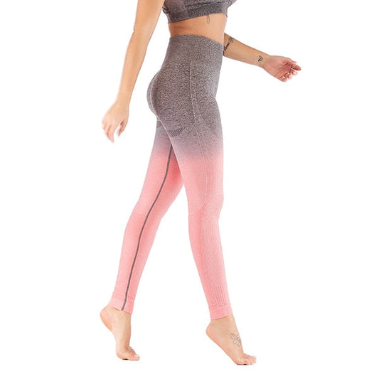 Seamless Yoga Leggings with Push Up Control