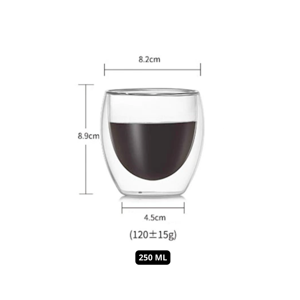 Heat-Resistant Double Wall Glass Cup