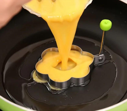 Stainless Steel Fried Egg Pancake Shaping Mold 4 pcs set