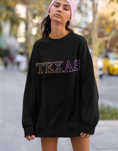 Womens Texas Gradient Crewneck Sweatshirt