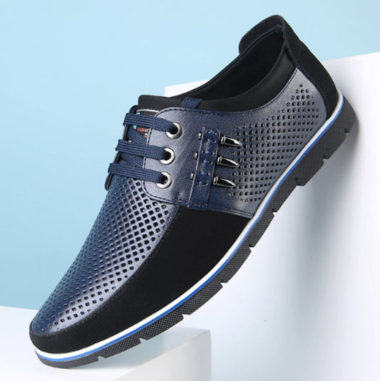 Mens Two Tone Lace Up Casual Shoes