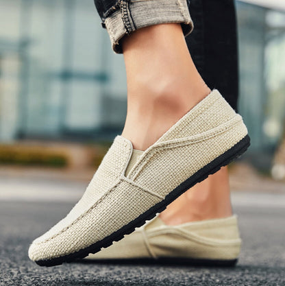 Mens Canvas Loafers