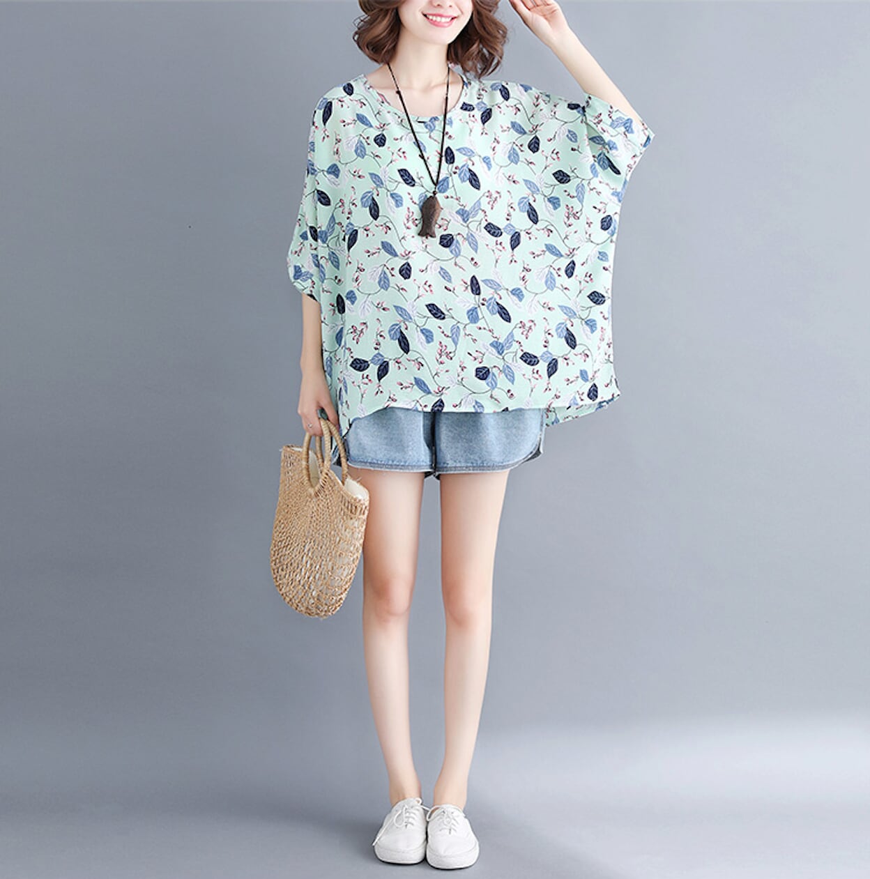 Womens Pattern Loose Fit Top